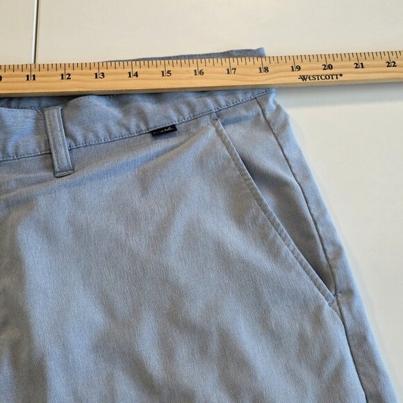 Travis Mathew Shorts Mens US 36 Heathered Blue Golf Ripstop Stretch Lightweight - Picture 5 of 14